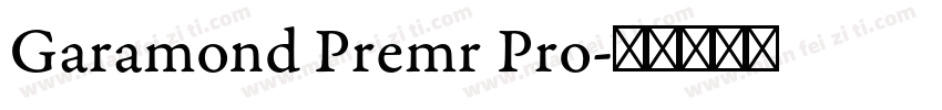 Garamond Premr Pro字体转换